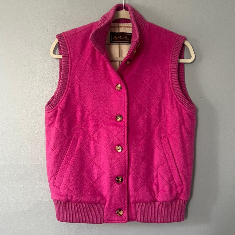 Loro Piana Pink Quilted Vest